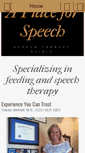 Mobile Screenshot of aplaceforspeech.com