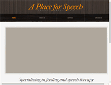 Tablet Screenshot of aplaceforspeech.com